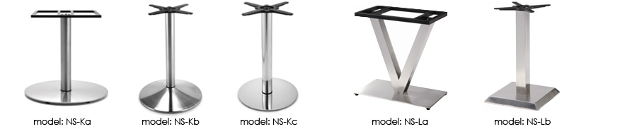 stoliki restauracyjne noga stolika koktajlowego nogi stalowe stinless steel bonoidea 2