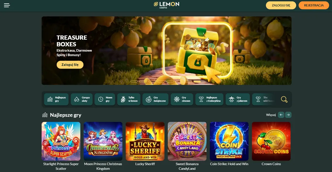 Oferta Gier w Lemon Casino
